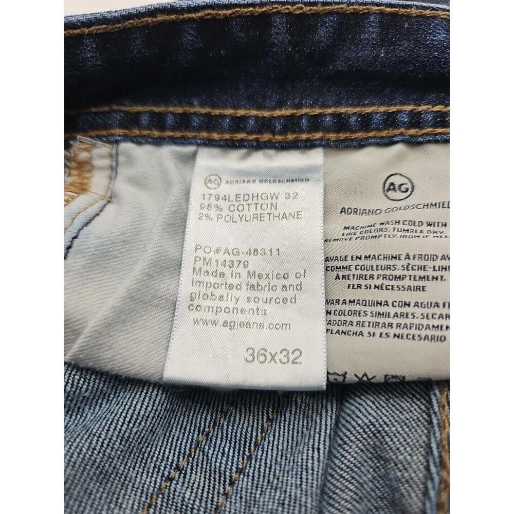 Adriano Goldschmied Men's Everett Jeans Blue‎ Slim-Fit Straight Size 36W 32L - Picture 7 of 7
